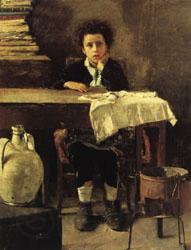 Antonio Mancini The Poor Schoolboy France oil painting art